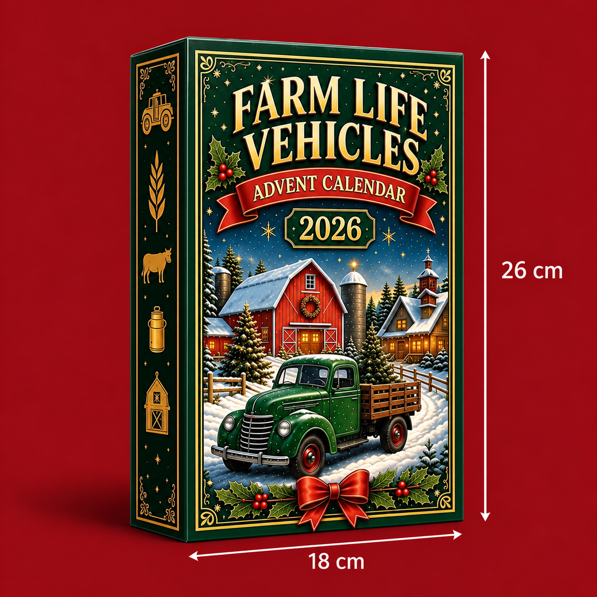 24-Day Farm Vehicles Christmas Advent Calendar
