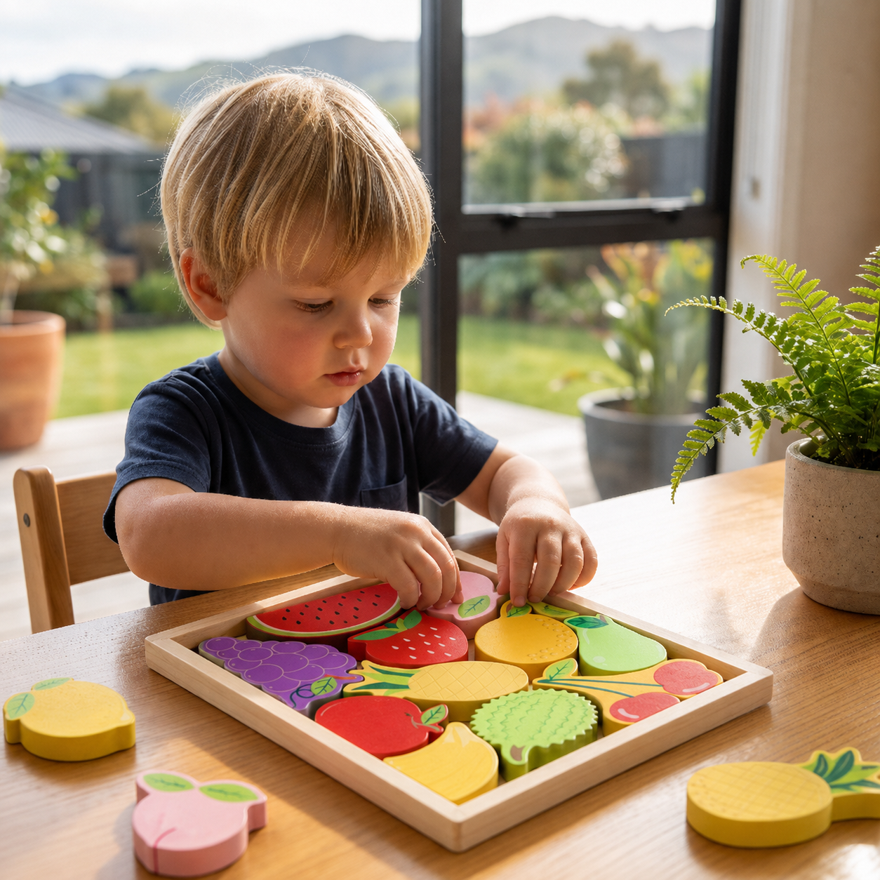 WoodlandPuzzle - How Do the Shapes Fit Into the Frame? - Shape Puzzle