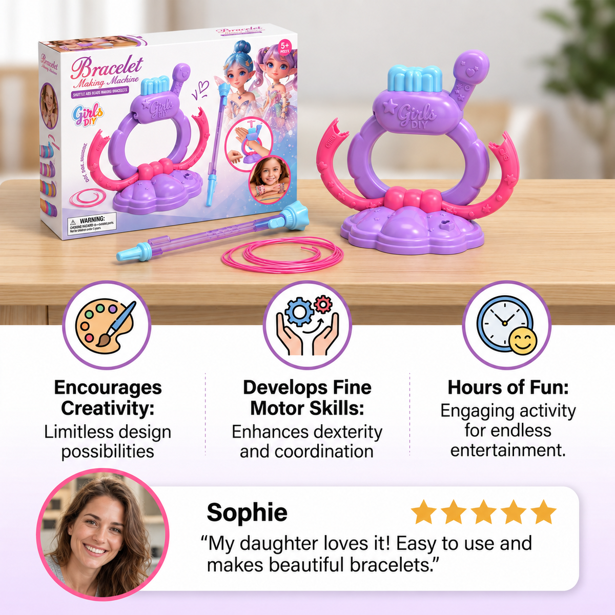 DIY Bracelet Making Machine Kit for Girls