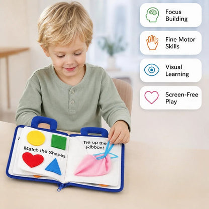 Montessori Fabric Activity and Learning Book
