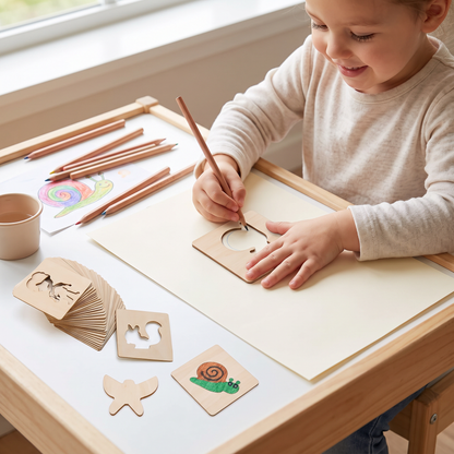 Creative Stencils – Encourage Drawing with Shapes