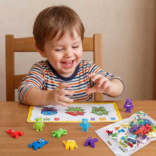 Educational suction cup letters and numbers toy