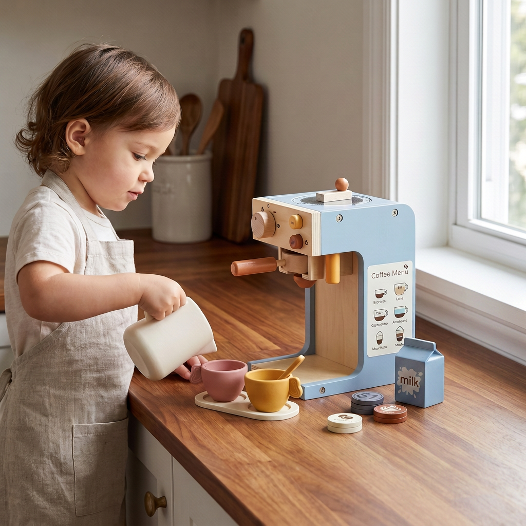Wooden Espresso Playset