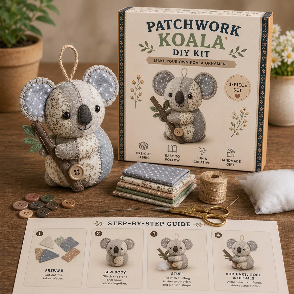 DIY Animal Sewing Kit – Handmade Fabric Ornament Craft Set