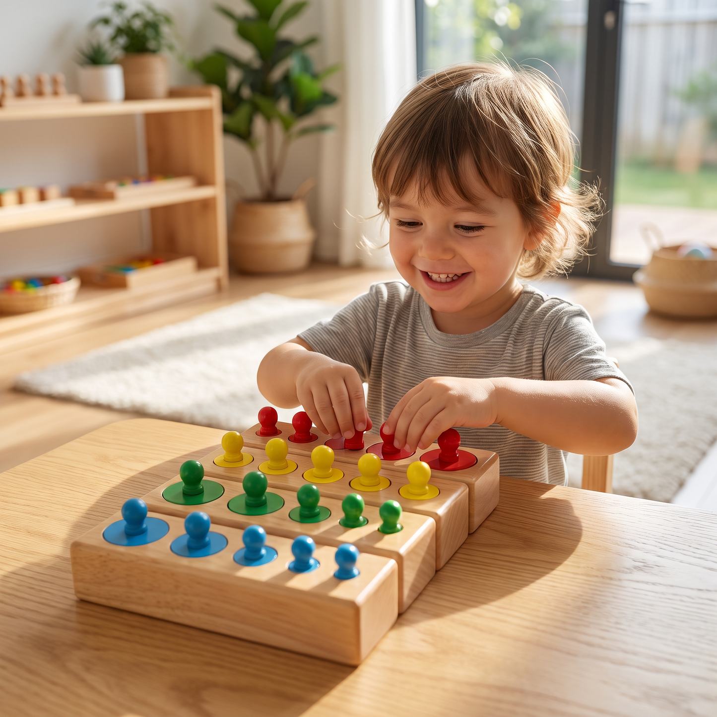 Montessori Wooden Cylinder Puzzle