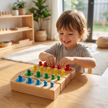 Montessori Wooden Cylinder Puzzle
