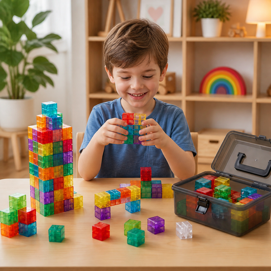 Montessori Cube Building Block Set for Kids