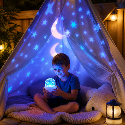 2-in-1 children's night light and projector