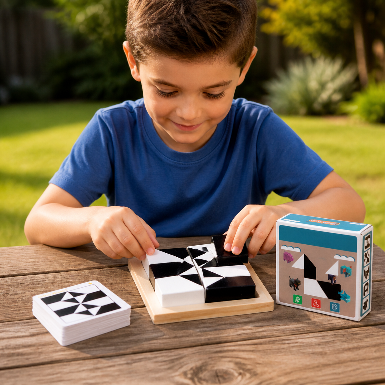 Dual Color Logic Puzzle Game in Pocket Size