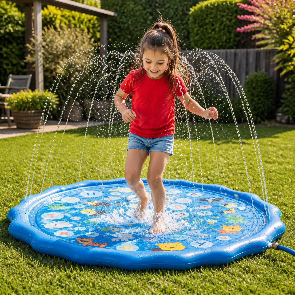 Inflatable Kids Splash Pad with Sprinkler – Outdoor Water Play Mat for Garden & Beach