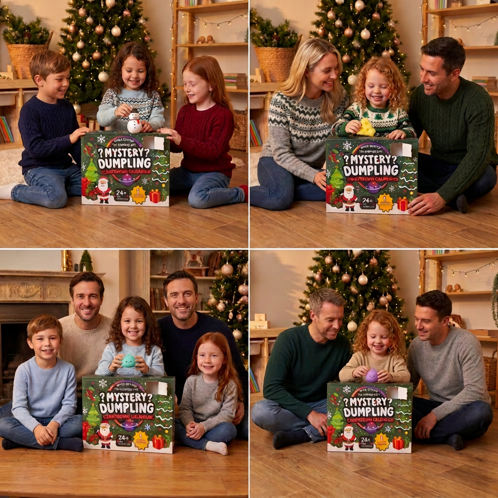 Christmas Squishy Advent Calendar for Kids