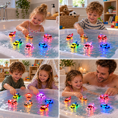 6-Pack Color-Changing Emergency Vehicle Bath Toys for Babies & Toddlers