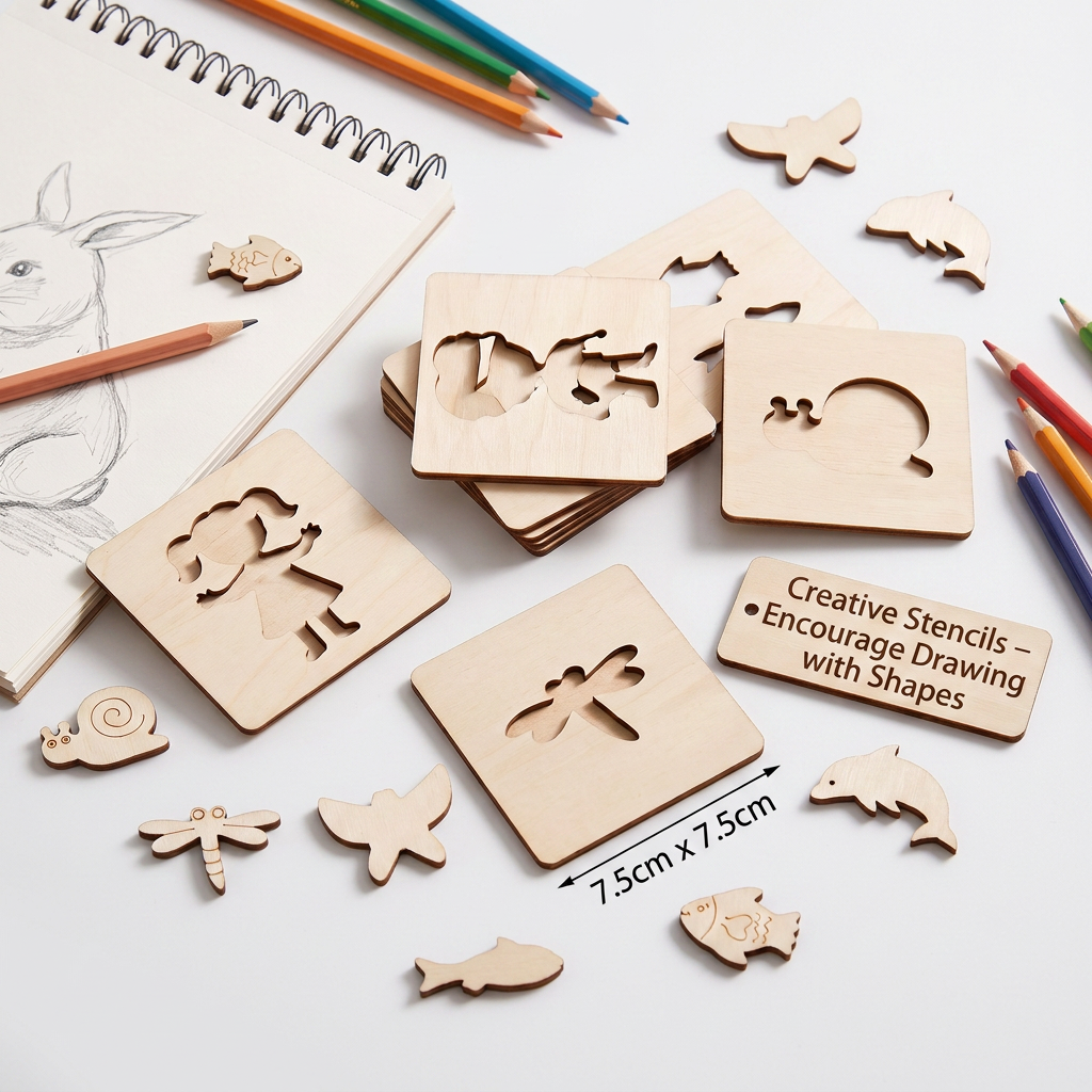 Creative Stencils – Encourage Drawing with Shapes