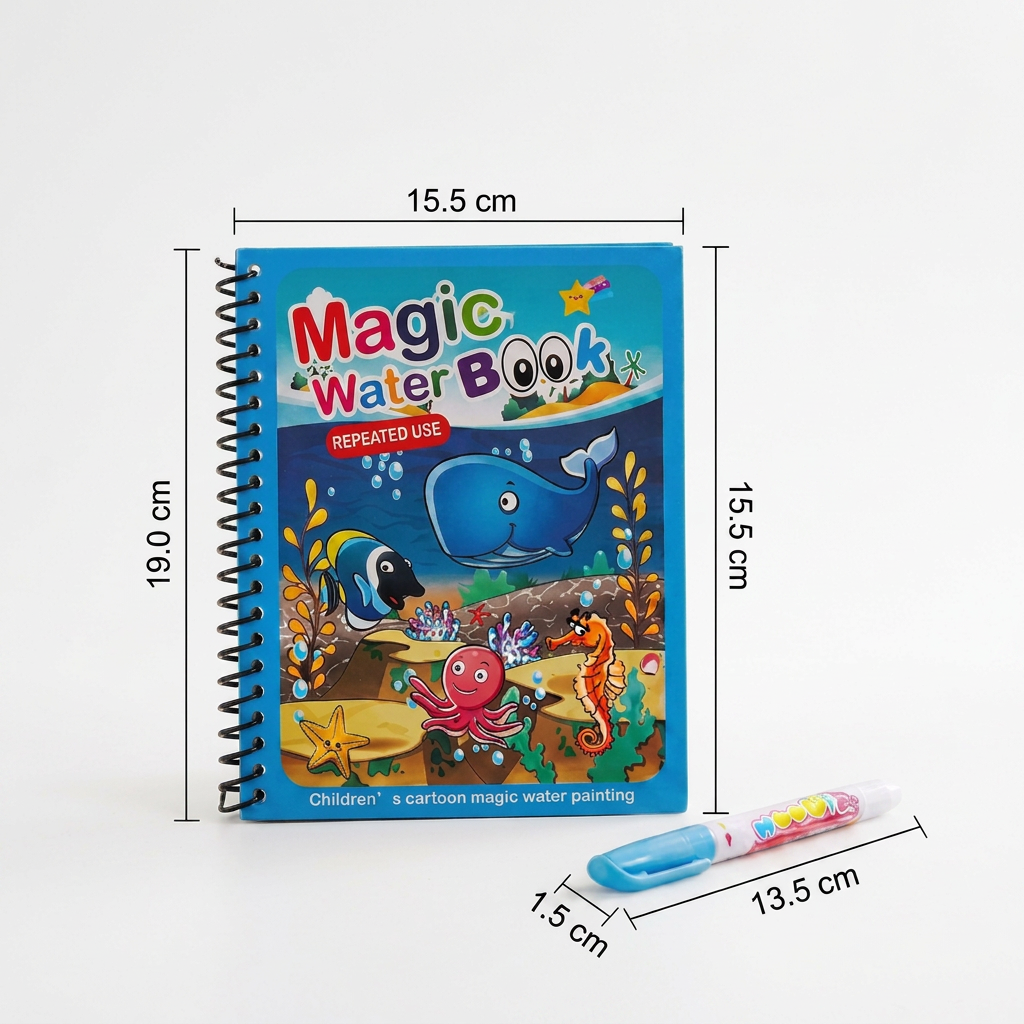 Magic Water Coloring Book – Discover Hidden Drawings