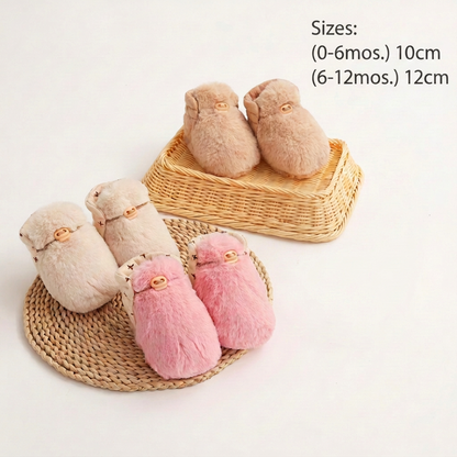 Fluffy sock shoes for babies