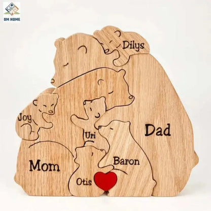 Handcrafted Personalised Bear Family