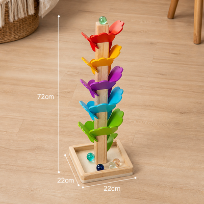 Montessori Rainbow Marble Tower