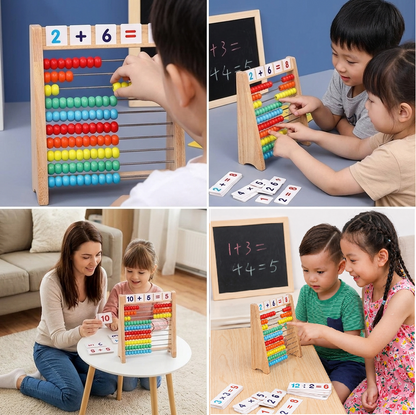 Wooden Abacus Counting Frame – Educational Toy for Learning to Count and Calculate