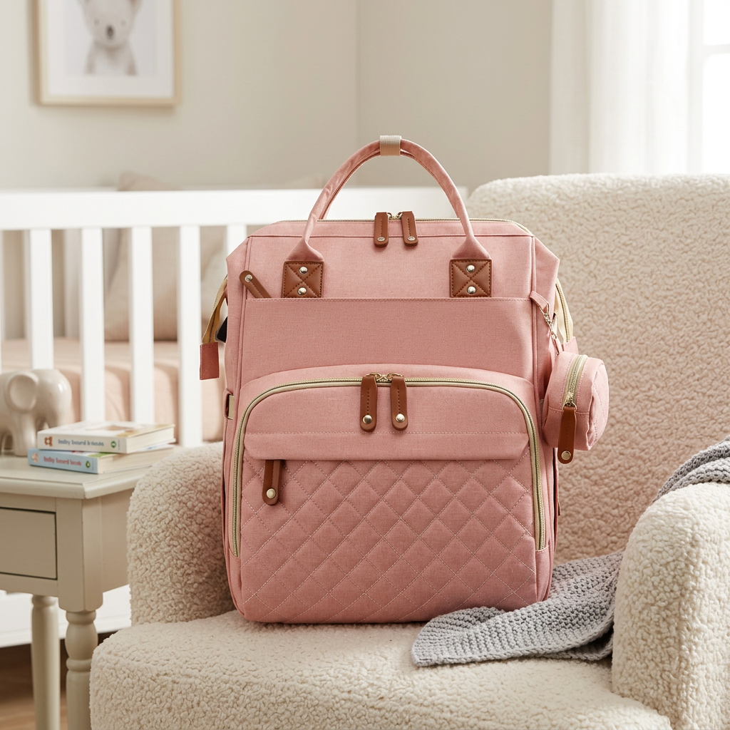 3-in-1 Travel Diaper Backpack with Foldable Baby Bed – Perfect for On-the-Go Parents