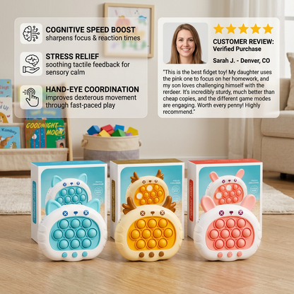 Pocket Pop Reaction Game – Sensory Stress Relief Fidget Toy for Kids