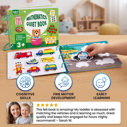 Cognitive Development Activity Book - Interactive Felt Book
