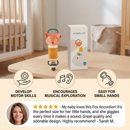 Fox Accordion - Musical Toy for Kids