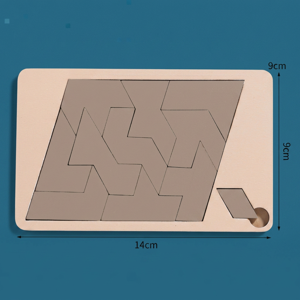 Wooden Tangram puzzle game