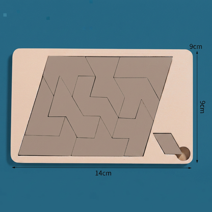 Wooden Tangram puzzle game