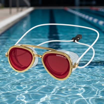 Pro Aviator Swim Goggles – UV400 Protection, Anti-Fog & Full Coverage Fit