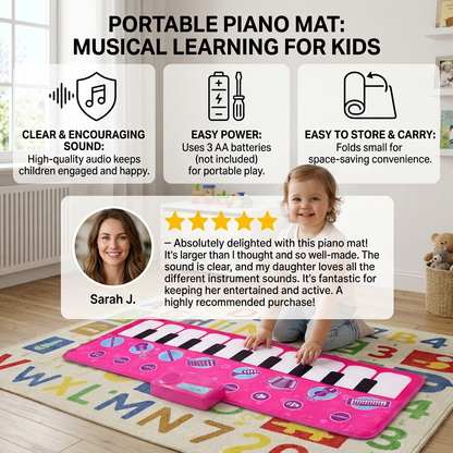 Musical piano play mat