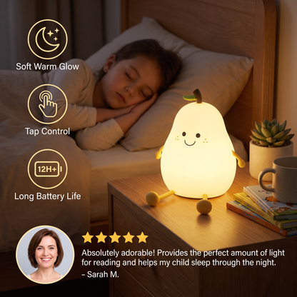 Cozy Pear Night Light – For the Perfect Night's Sleep