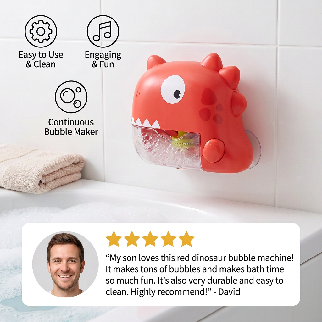 Dinosaur Bubble Bath Toy