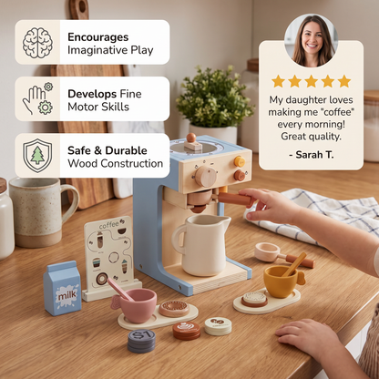 Wooden Espresso Playset