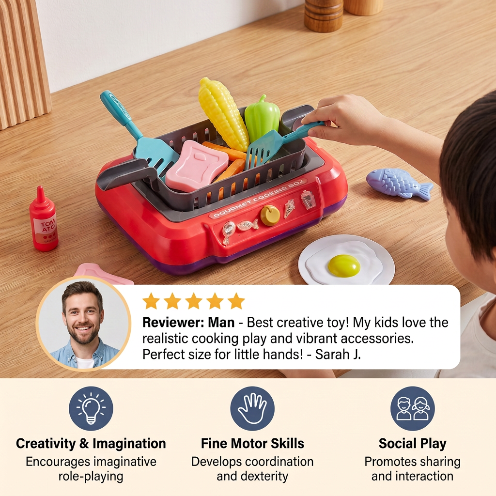 Gourmet Play and Cooking Box for Kids