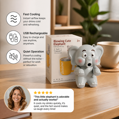 Cute Animal Mug Cooling Fan