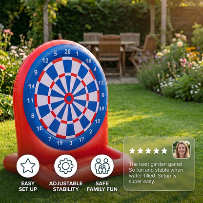 Inflatable Water Target Game with Darts – Outdoor Throwing Game for the Garden