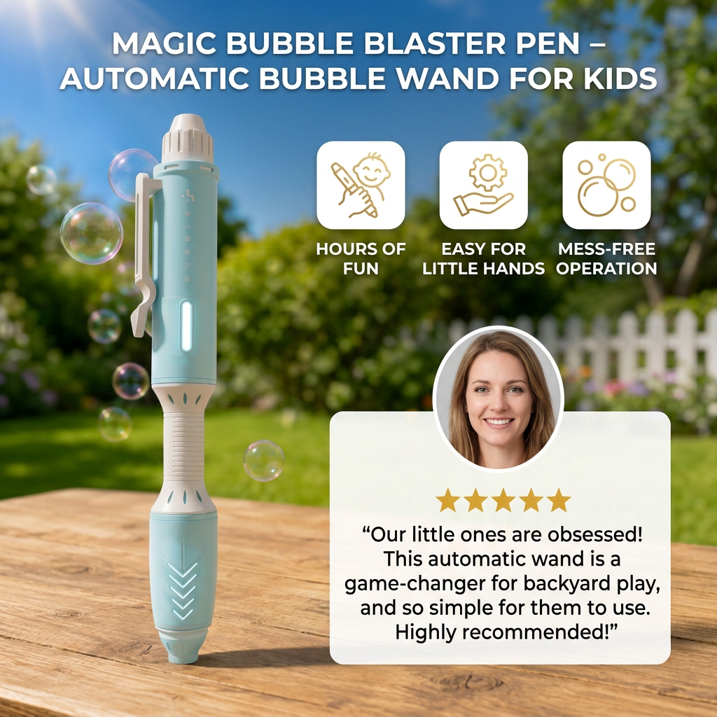 Magic Bubble Blaster Pen – Automatic Bubble Wand for Kids