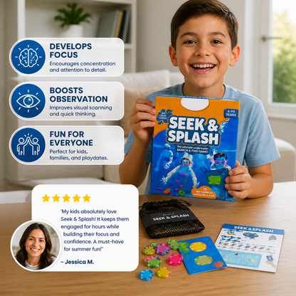 Underwater search & find game with colourful gems