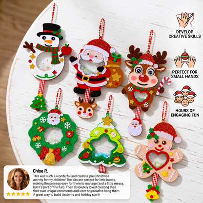 DIY Christmas Shaker Ornament Craft Kit for Kids