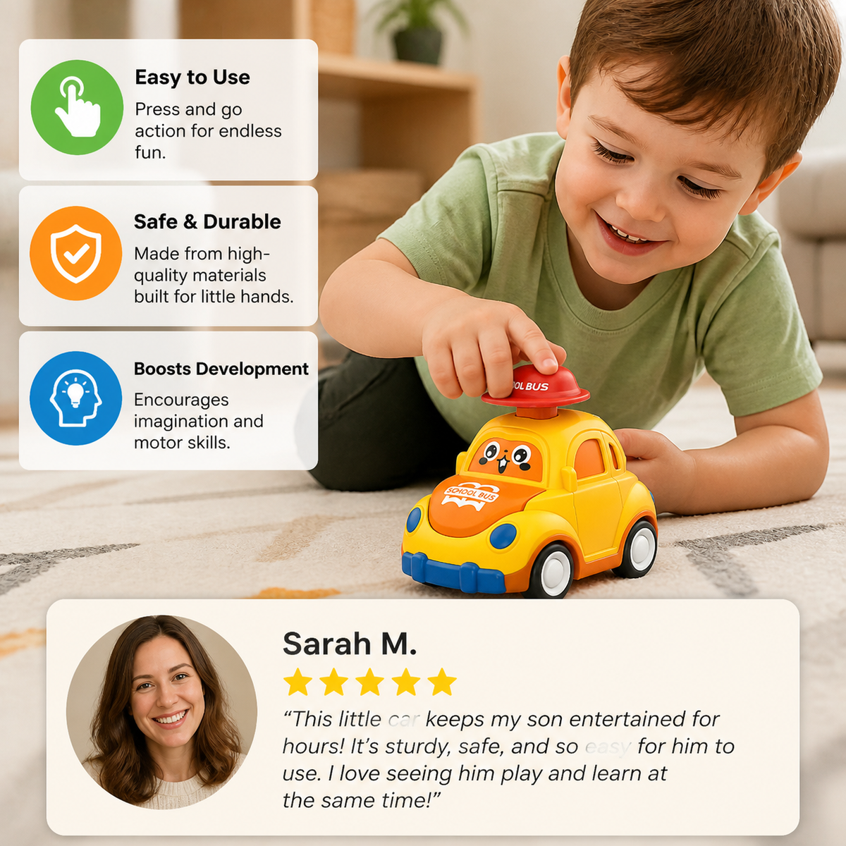 Little Adventure Cars - Press and Drive