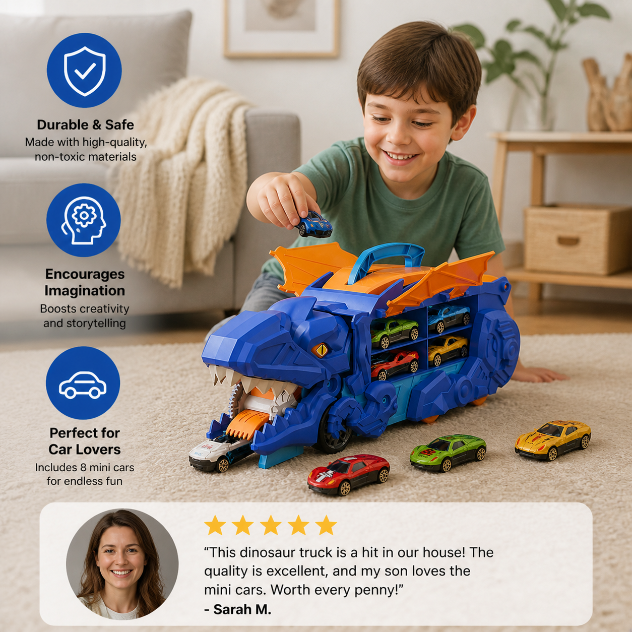 Dinosaur Car Play Truck