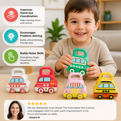 InteractiveLocks - Montessori Learning Toy with Interactive Locks