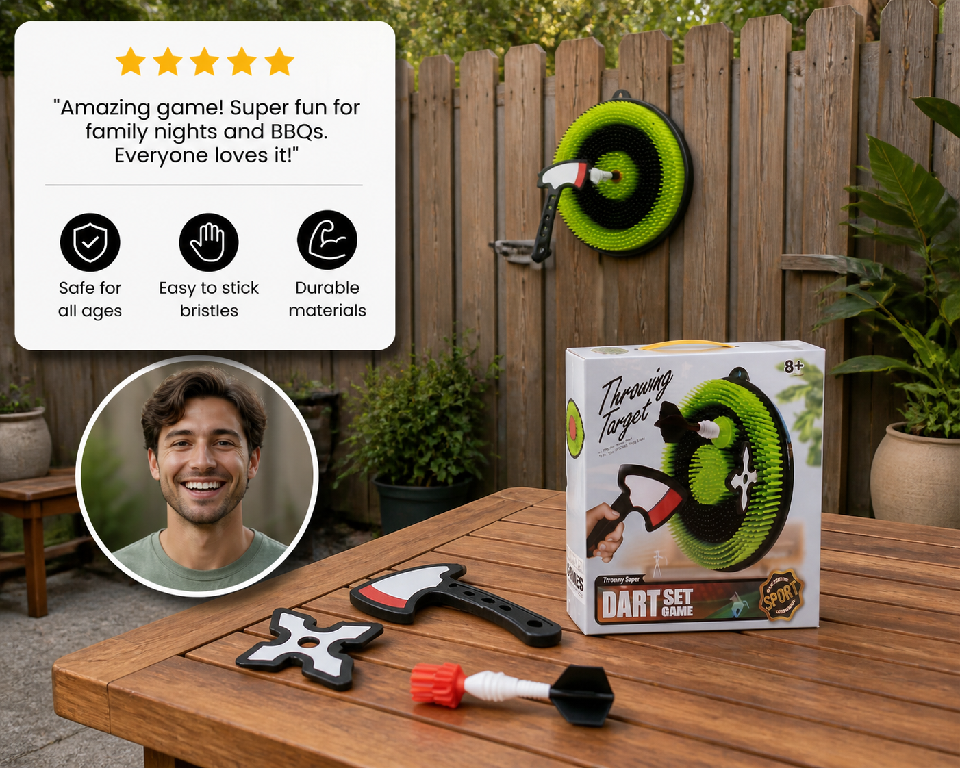 Backyard Axe Throwing Game