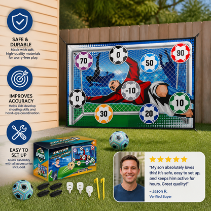 Safe football goal shooting wall for home use