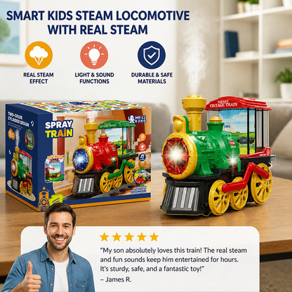 Smart Kids Steam Locomotive with Real Steam