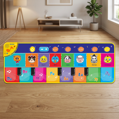 Musical piano play mat