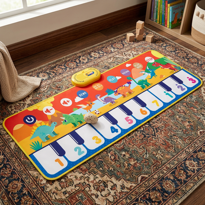 Musical piano play mat