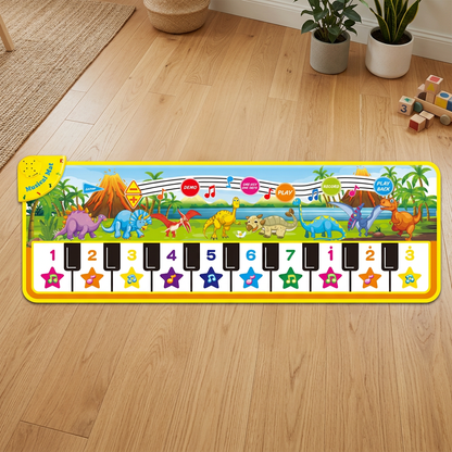 Musical piano play mat