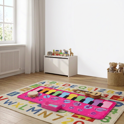 Musical piano play mat