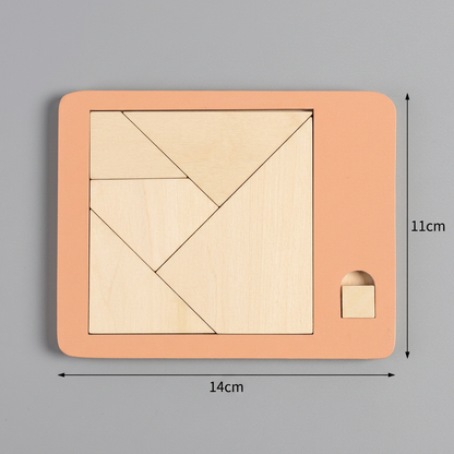 Wooden Tangram puzzle game